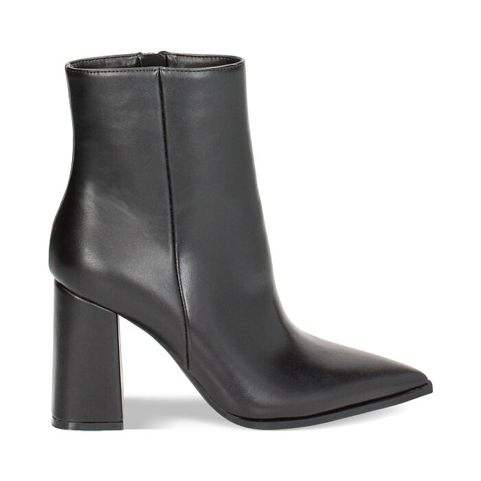 Tronchetto nero, tacco largo 9 cm, Primadonna, 244914902EPNERO036