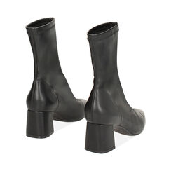 Tronchetto nero elastico, tacco 6 cm, Primadonna, 242121501EPNERO038, 003 preview