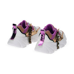 Sneakers bianco argento, Primadonna, 23O522010EPBIAR035, 003 preview