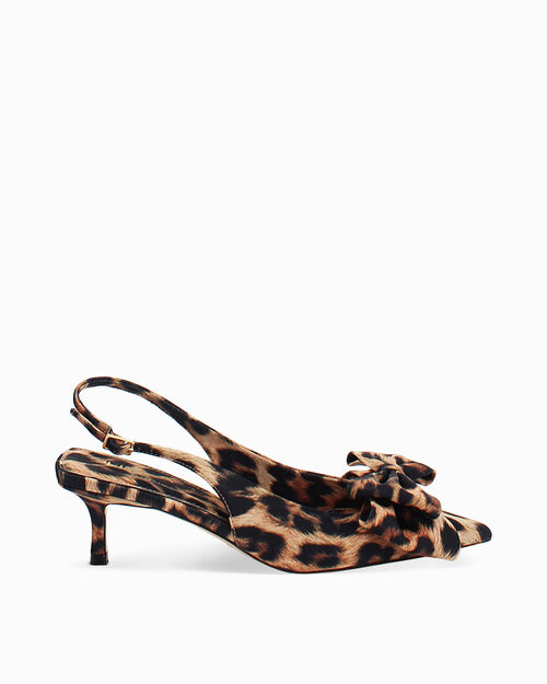 WOMEN SHOES CHANEL SATIN LEOP, LEOPARD