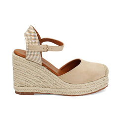 Campesine donna beige in microfibra, Primadonna, 254920102MFBEIG035, 001 preview