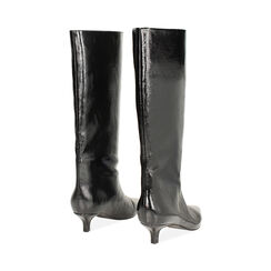 Bota negra en charol con tacón de 4,3 cm, Primadonna, 264959501NPNERO036, 005 preview