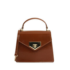 Mini bag marrone con tracolla removibile, Borse, 275126728VEMARRUNI, 001a