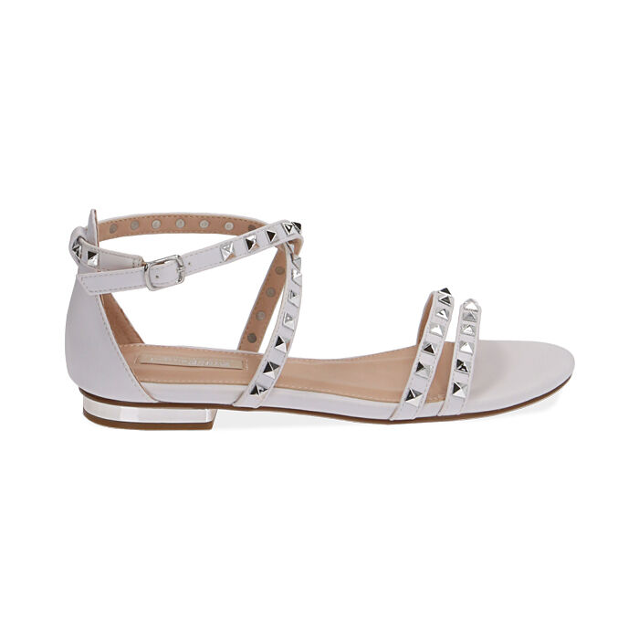 Sandalias blancas con tachuelas | Colección Primadonna Collection