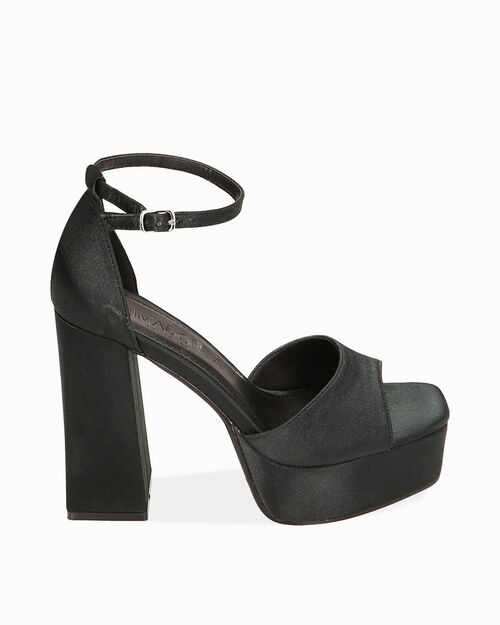 ZAPATOS SANDALIA RASO NERO, BLACK