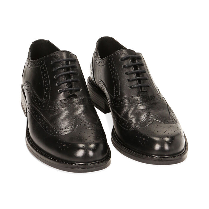 Scarpe nere stringate donna on sale