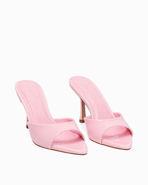 Mules in vernice rosa, PINK