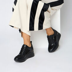 Sneakers nere con gomma di 7 cm, Primadonna, 262850919EPNERO037, 002 preview