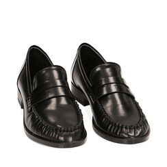 CALZATURA MOCASSINO SINTETICO ABRASIVATO, Primadonna, 224904730ABNERO036, 002a