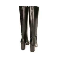 Bottes noires en cuir, talon 7,5 cm , Primadonna, 20A540701PENERO035, 003 preview