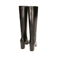Bottes noires en cuir, talon 7,5 cm , Primadonna, 20A540701PENERO036, 003 preview