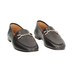 Mocasines de piel negra con suela de goma, Primadonna, 26N108061PENERO036, 003 preview