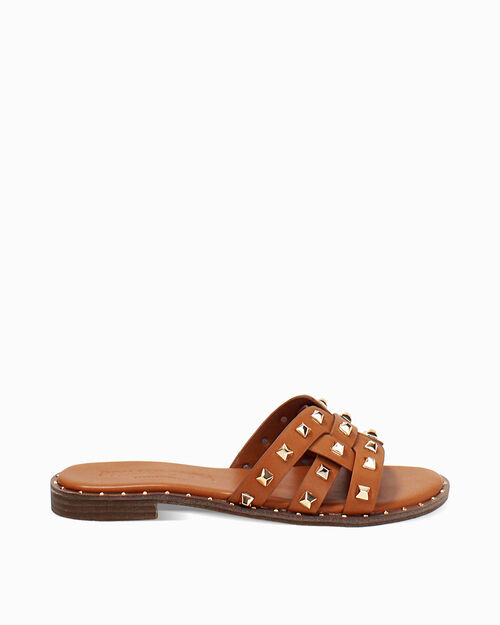 ZAPATOS FLAT SINTETICO COGN, COGNAC