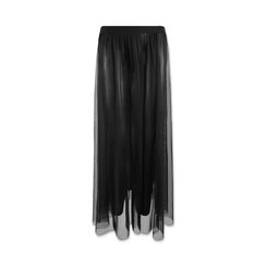 Gonna donna nera in tessuto plisset, Primadonna, 25C924423TSNEROUNI, 001a