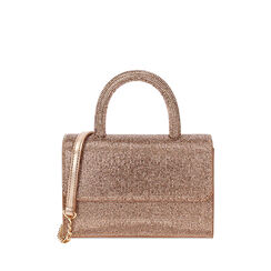 Sac à main rose-doré avec des pierres, 235125524LPRAORUNI, 001a