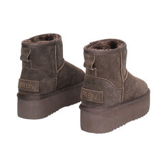 Botines en gamuza azul noche con tacón de 4,5 cm, Primadonna, 26N801250CMMORO035, 004 preview