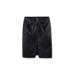 Falda negra en poliéster con detalles sofisticados, Primadonna, 266550202EPNEROL, 001a