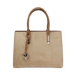 Sac &agrave; main beige avec bandouli&egrave;re amovible, Primadonna, 275701716MFBEIGUNI, 001a