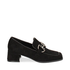 Mocassin noir en microfibre, Primadonna, 244937126MFNERO036, 001a