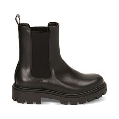 Stivaletti Chelsea neri, tacco 3,5 cm, Primadonna, 220610901EPNERO035, 001 preview