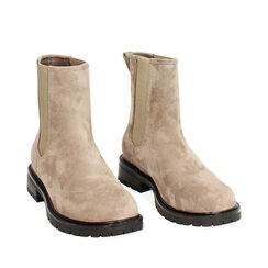 Beatles taupe en microfibre, Primadonna, 242733306MFTAUP037, 002a