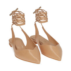 Ballerine slingback lace-up beige, SPECIAL SALE, 194974156EPBEIG036, 002 preview