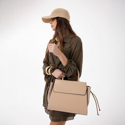 Sac &agrave; main beige avec d&eacute;tails &eacute;l&eacute;gants, Primadonna, 27D900607EPBEIGUNI, 002a