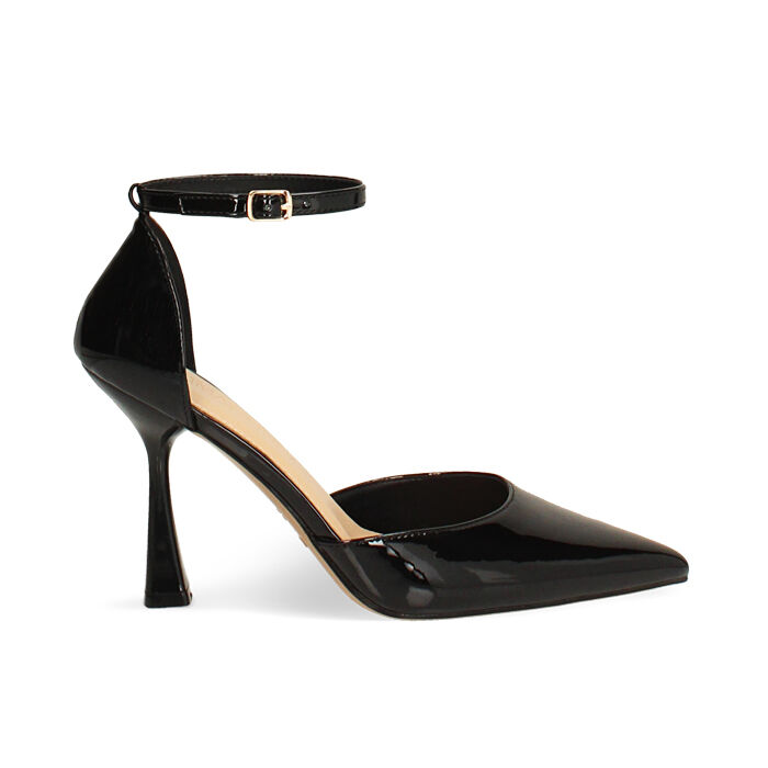 Open shank nero tacco 9,5 cm, Scarpe, 274912967VENERO036