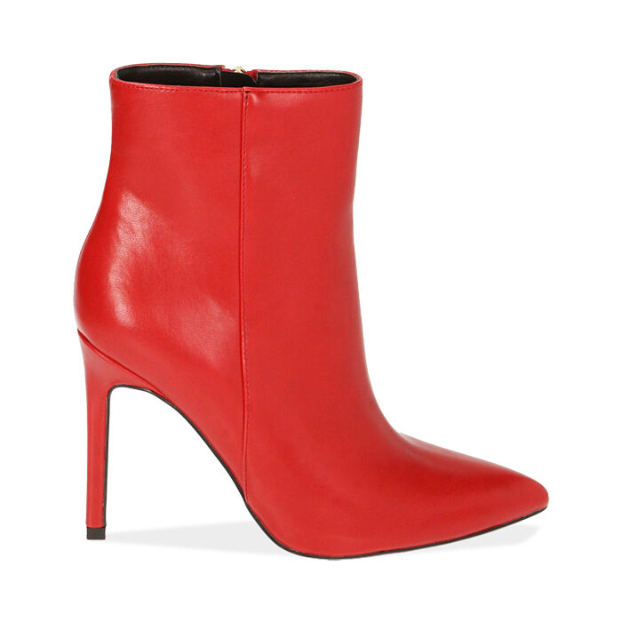 Botines para mujer rojos, tacón 10,5 cm| Primadonna Collection