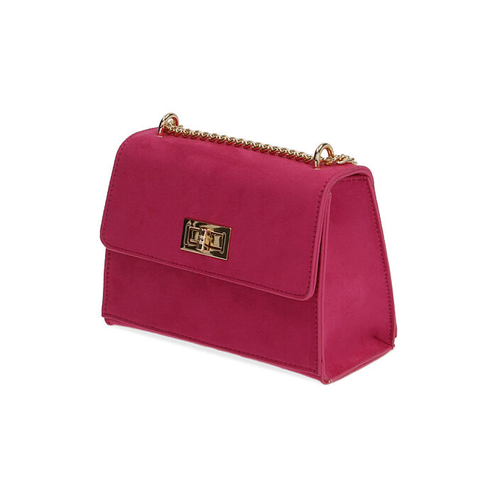 Borsa fucsia in microfibra