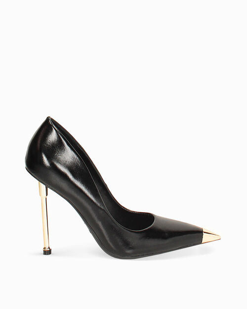 D&eacute;collet&eacute; nere tacco 11 cm, BLACK