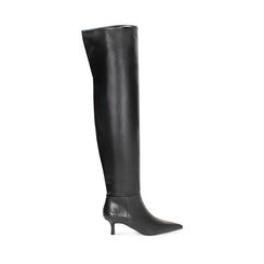 Stivali sopra il ginocchio neri con tacco 5,6 cm, Primadonna, 262139715EPNERO035, 001a