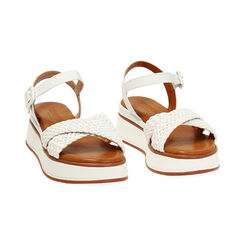 Compensées femme blanches tressées, Primadonna, 254991701EIBIAN035, 003 preview