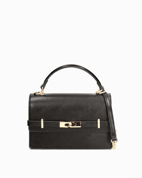 SACS MINI SAC SYNTHETIQUE CUIR NERO, BLACK