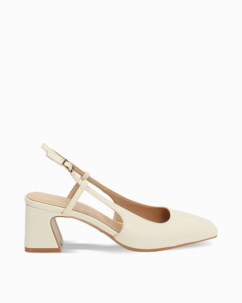 WOMEN SHOES CHANEL SYNTHETIC PANN, CREAM