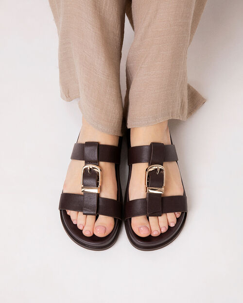 Fussbett testa di moro con stile casual, DK BROWN