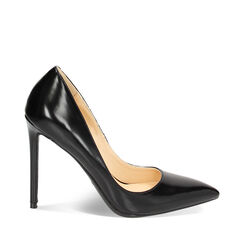 Décolleté nere, tacco 11 cm, 232186001ABNERO037, 001a