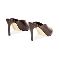 Mules open toe testa di moro con tacco 8,7 cm, Primadonna, 26M707009EUMORO036, 003 preview