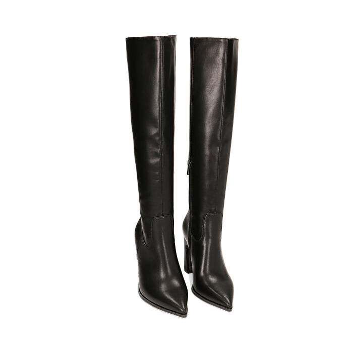 Stivali donna neri tacco sagomato 9 5 cm Primadonna Collection