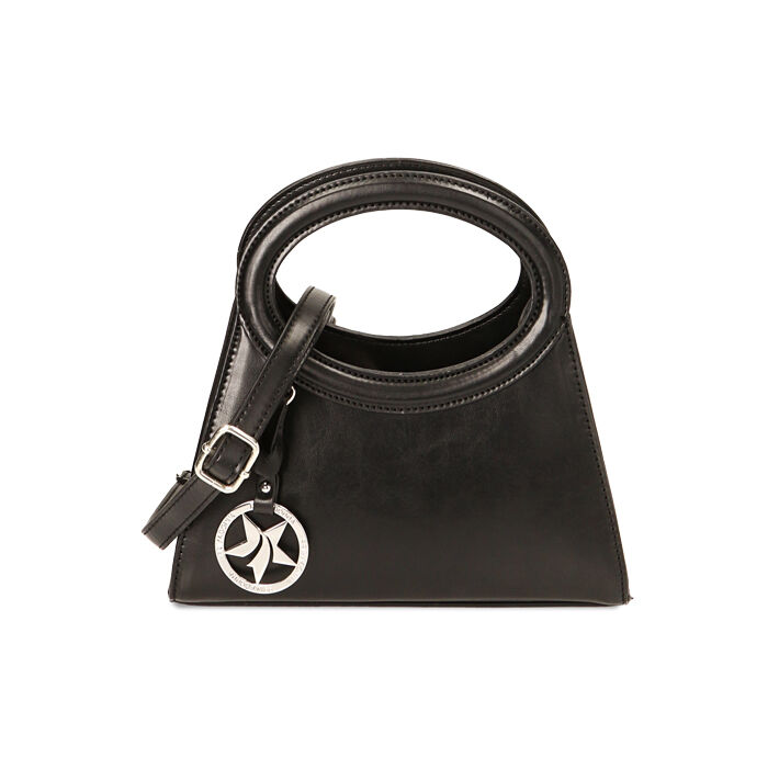 Mini-bag geometrica nera, Primadonna, 225731501EPNEROUNI