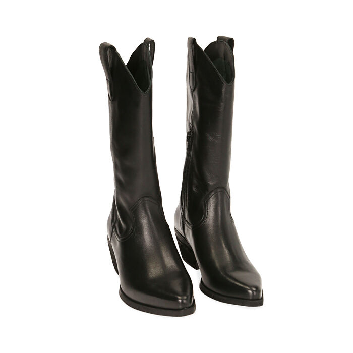 Camperos Neri Primadonna Stivali Texani Stivaletti Estivi Bassi