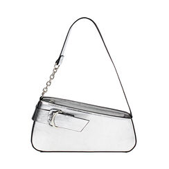Mini bag donna argento in laminato con fibbia, Primadonna, 25M740195LMARGEUNI, 001 preview