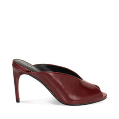 Mules open toe bordeaux con tacco 8,7 cm, Primadonna, 26M707009EUBORD035, 001a