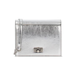 Mini bag argento in laminato, Primadonna, 245126053LMARGEUNI, 001 preview