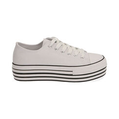 Sneakers bianche in canvas, SPECIAL SALE, 172642102CABIAN036, 001 preview