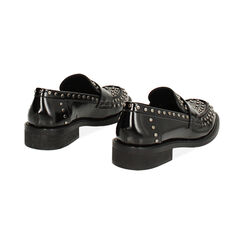 Mocasín negro con tachuelas, Primadonna, 243066660ABNERO036, 003 preview