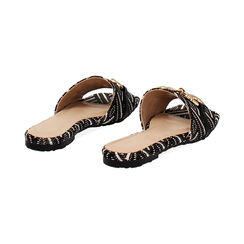 WOMEN SHOES FLAT RAFIA NERO, Primadonna, 254952506RFNERO036, 004 preview