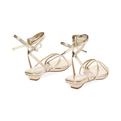 Sandalo donna oro intrecciato, Primadonna, 25P800119LMOROG035, 004 preview