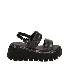 CALZATURA ZEPPA PELLE NERO, Primadonna, 214382249PENERO036, 001a