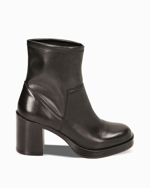 ZAPATOS BOTAS CA&Ntilde;A CORTA PIEL NERO, BLACK